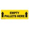 Signmission Empty Pallets Here 18in Non-Slip Floor Marker, 16" x 16", FD-R-16-99847 FD-R-16-99847 - alternate 1